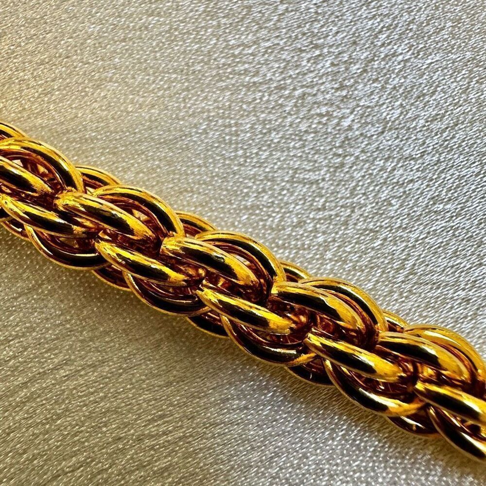 Anne Klein gold tone chain link bracelet - Picture 6 of 9